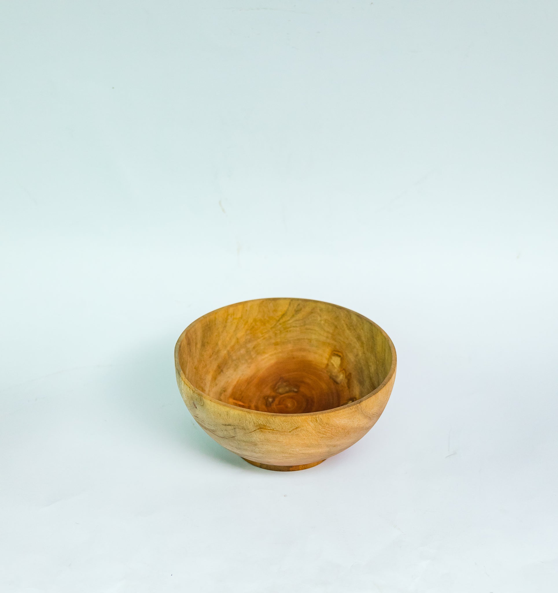 Bowl, hand-carved of mahogany wood, Ghana, West Africa