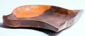 Tray-Medium-sized, hand-carved of mahogany wood
